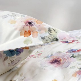 SATÉNOVÉ OBLIEČKY LUXURY FARYA 200X220 CM, 2KS 70X80 CM KVETY
