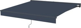 Elektrická markíza s LED osvetlením BestBerg BBSU-EL295CG / 295 × 250 cm / sivá