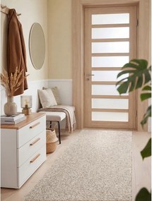 Sivokrémový prateľný behúň 80x240 cm Rocco Dark Cream – Elle Decoration