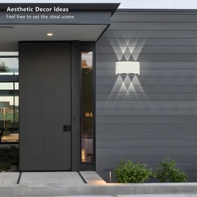 Brilagi - LED vonkajšie nástenné svietidlo FLAREBOX LED/6W/230V biele IP65