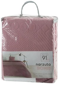 PREHOZ NA POSTEĽ BONI5 220X240 CM STARORUŽOVÝ