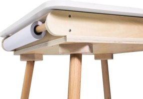 Detský rastúci set BUNNY, stolík a 2 stoličky, biela/hnedá ELIS design