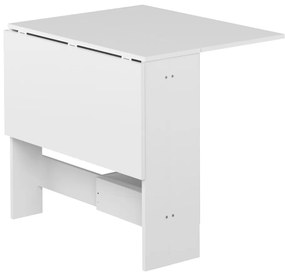 Rozkladací jedálenský stôl s bielou doskou 76x28 cm Papillon – TemaHome