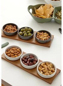 Biele servírovacie misy v súprave 3 ks z kameniny Host – Ladelle