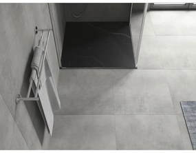 Mexen Hugo, štvorcová sprchová vanička SMC 90 x 90 cm, čierny kameň, 42759090