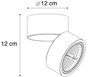 Sada 2 moderných bodových svetiel čiernych okrúhlych nastaviteľných - Go Nine