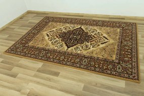 Koberec Isfahan Leyla jantár hnedý / béžový