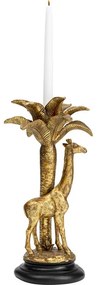 Giraffe Palm Tree svietnik zlatý