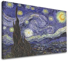 Obraz na plátne Vincent van Gogh - Hviezdna noc