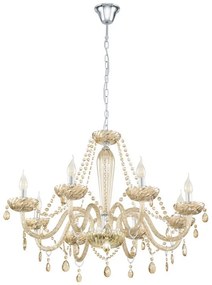 Eglo Chandeliers 39093 BASILANO luster 8xE14 koňak