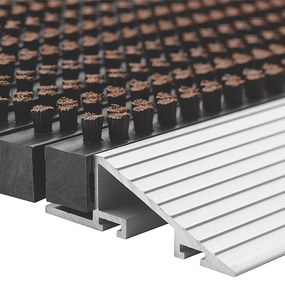 Vonkajšia čistiaca rohož s hliníkovým nájazdom Outline 35 x 80 x 2,2 cm, čierna