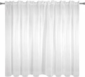 ZÁCLONA LUCY NA PÁSKE 350X150 CM BIELA