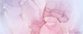Obraz - Ružové škvrny (120x50 cm)
