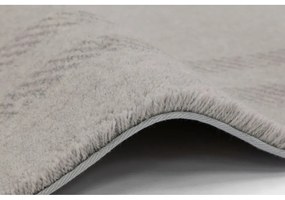 Krémovobiely vlnený koberec 160x240 cm Calisia M Grid Rim – Agnella