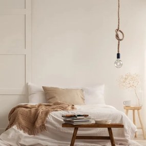 Luster na lanku ROPE 1xE27/12W/230V