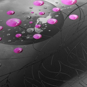Obraz ružových gulí (120x50 cm)