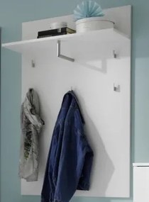 Nástenný vešiakový panel Spice, lesklý biely%