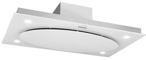 Klarstein Secret Service, digestor, 110 cm, stropný, 987 m³/h, sklo, LED, biely