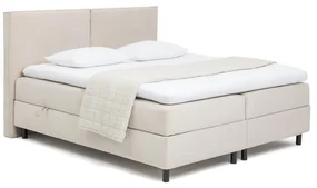 Béžová boxspring posteľ s úložným priestorom 180x200 cm Elva Bold – Bonami Selection