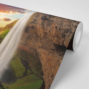 Samolepiaca fototapeta majestátny vodopád na Islande - 300x200