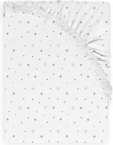 Babymatex Bavlnené prestieradlo do postieľky 60x120 cm - Hviezdy