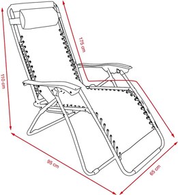 Relaxačné kreslo Avenberg SOFIA/ DALLAS - čierna
