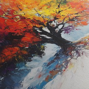 Obraz - Pestrofarebný strom (70x50 cm)