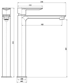 RAV Slezák NL130.0BMAT - Umývadlová batéria NIL 31,2 cm matná biela