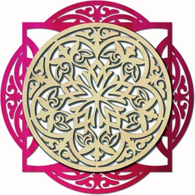 SENTOP | Drevený dekoratívny obraz s elegantným vzorom - mandala I SENTOP PR0304