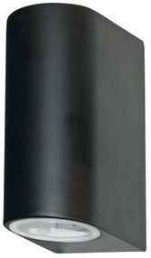 Searchlight 8008-2BK-LED - Vonkajšie nástenné svietidlo LEDO 2xGU10/6W/230V IP44