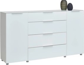 XXXLutz ŠIROKÁ KOMODA, biela s vysokým leskom, 181/99,3/40 cm Voleo - Komody - 000554000106