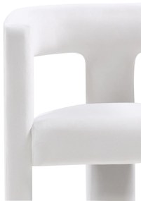 Designové křeslo LORY samet světle béžové