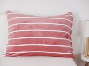 Obliečka na vankúš mikroplyš 70 × 90 cm - Kamala staroruzová