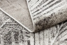 Koberec MATEO 8035/944 palmové listy - štrukturálny sivý / béžový