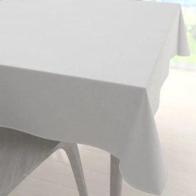 Biante Dekoračný štvorcový obrus BKU-112 Dymovo biely 130x130 cm