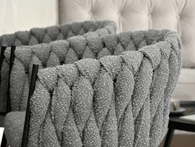 Stolička Roza (sivá + čierna). Vlastná spoľahlivá doprava až k Vám domov. 1111265