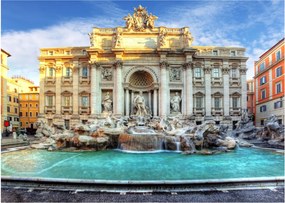 Sklenený obraz - Fontána di Trevi (70x50 cm)