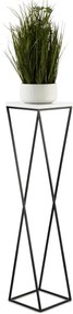 STOJAN NA KVETINÁČ LOFT7 100X24X24 CM ČIERNA/BIELA