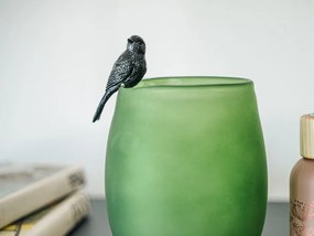 Dekorácia na kvetináč KOLIBRÍK čierna