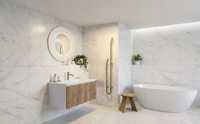 Sapho ARECA, nábytkové umývadlo, liaty mramor, 81x51,5cm, biela, AC081