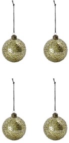 House Doctor Vianočná ozdoba Chosen Gold – set 4 ks