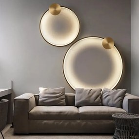 Toolight Toolight, LED nástenné svietidlo 40cm 17W 4000K APP1388-CW, zlatá matná, OSW-00912