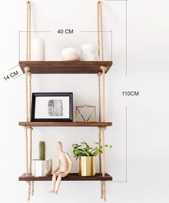 Nástenná polica 110x40 cm smrek