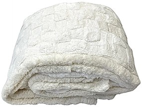 Deka luxury baranková z mikroplyšu biela 200x230cm TiaHome