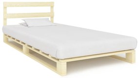 Paletový posteľný rám, borovicový masív 90x200 cm