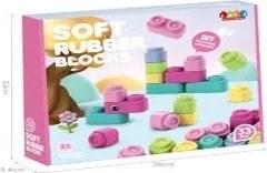 Darček Pre Dievčatko Hračka Pre 2 Roky Mäkké kocky 33ks Hračka