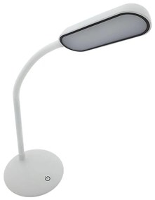 LED dotyková stmievateľná flexibilná stolná lampa LED/6W/5V USB 1200 mAh biela