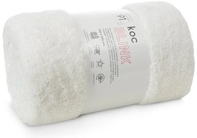 DEKA Z MIKROFLANELU BLINK 150X200 CM BIELA