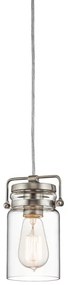 Elstead KL-BRINLEY-MP-NI - Luster na lanku BRINLEY 1xE27/60W/230V matný chróm