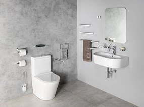 Gedy Gedy, PIRENEI WC kefa závesna, mliečne sklo, zlato, PI330387